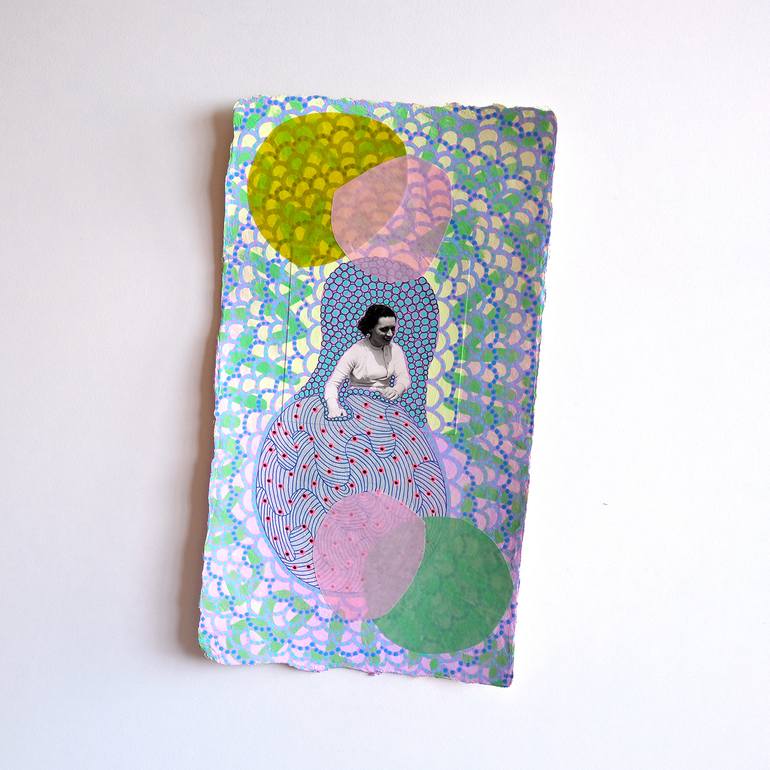 Original Figurative Abstract Collage by Naomi Vona