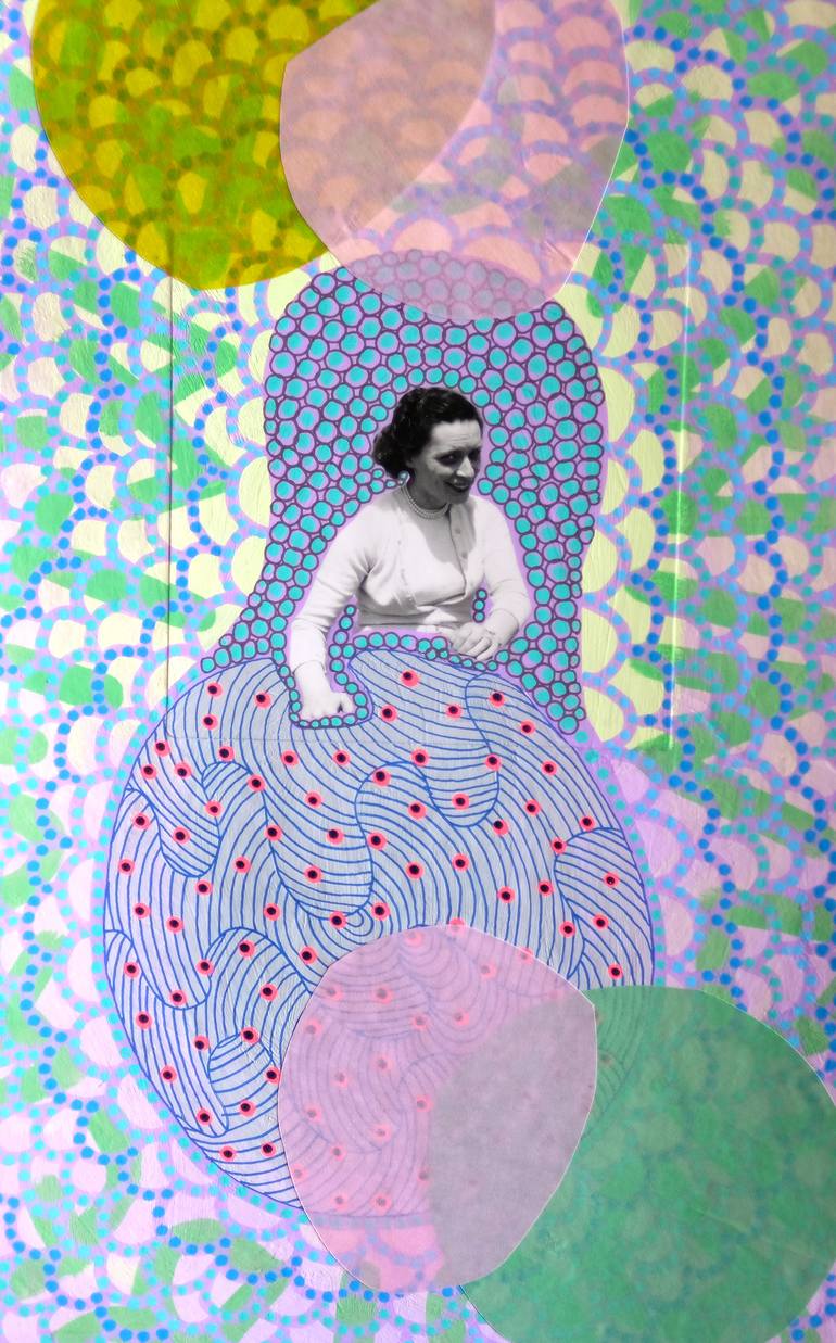 Original Figurative Abstract Collage by Naomi Vona