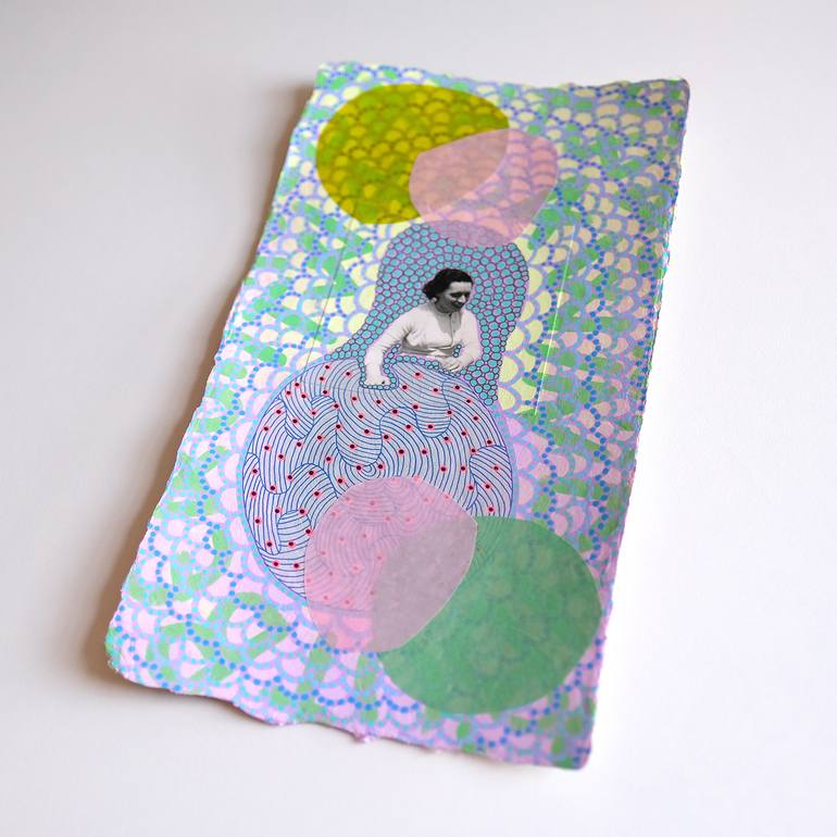 Original Figurative Abstract Collage by Naomi Vona