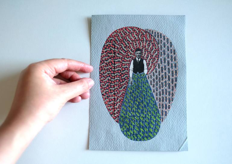 Original Portraiture Men Collage by Naomi Vona