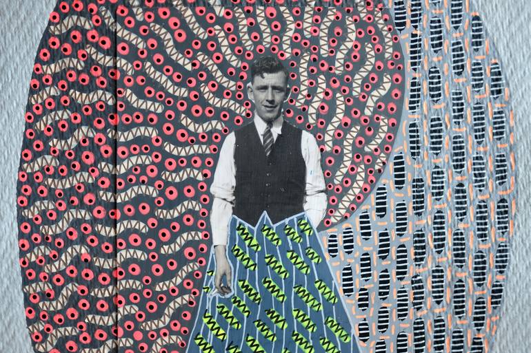 Original Portraiture Men Collage by Naomi Vona