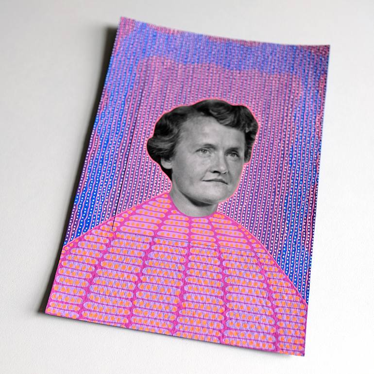 Original Portraiture Women Collage by Naomi Vona