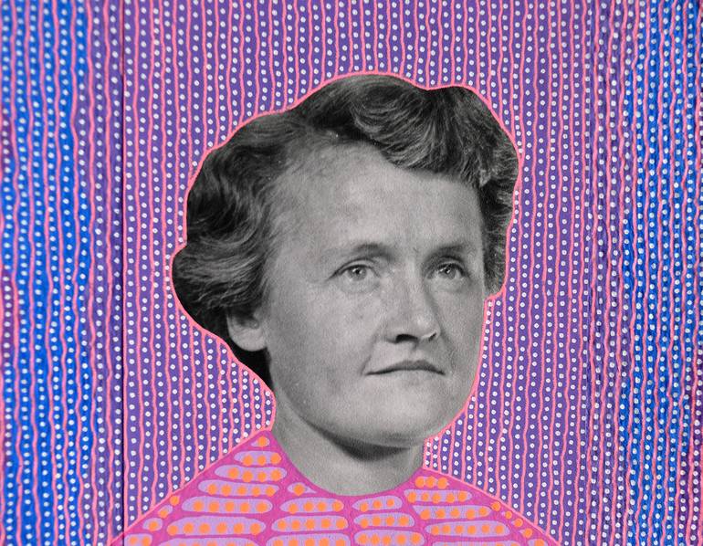 Original Portraiture Women Collage by Naomi Vona