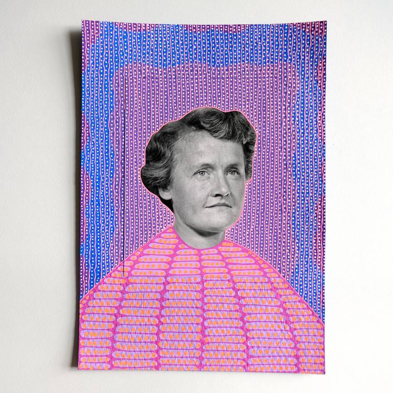 Original Portraiture Women Collage by Naomi Vona