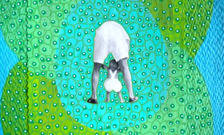 Original Abstract Family Collage by Naomi Vona