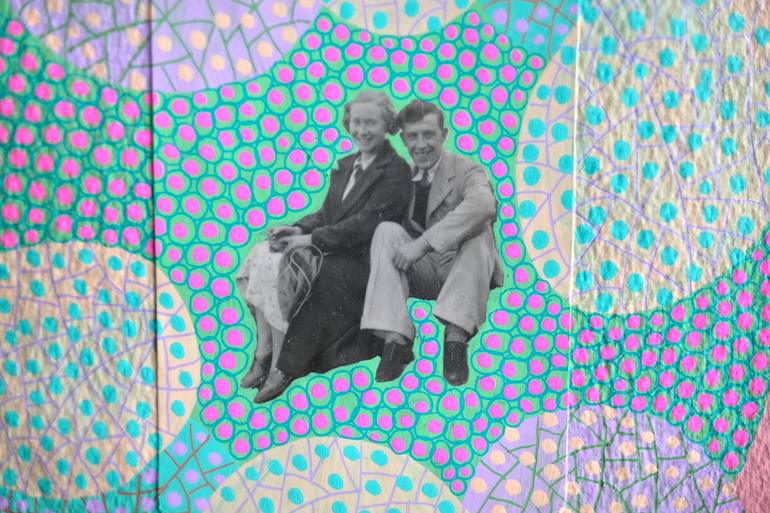 Original Abstract People Collage by Naomi Vona