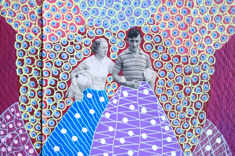 Original Abstract People Collage by Naomi Vona