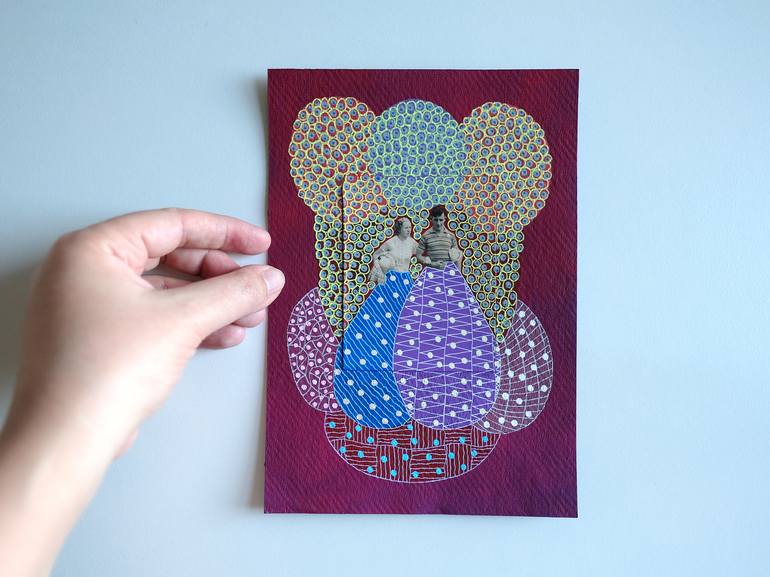 Original Abstract People Collage by Naomi Vona