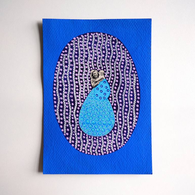 Original Abstract Family Collage by Naomi Vona