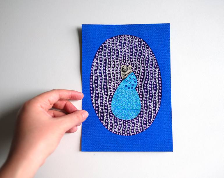 Original Abstract Family Collage by Naomi Vona