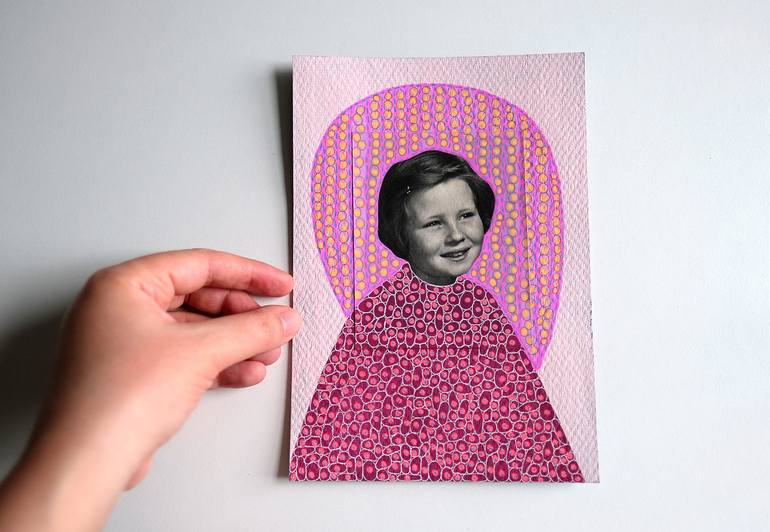 Original Abstract Kids Collage by Naomi Vona