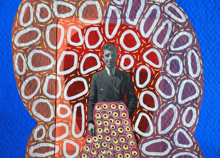 Original Abstract Men Collage by Naomi Vona