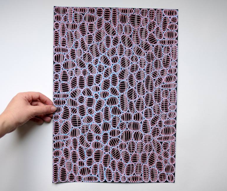 Original Abstract Drawing by Naomi Vona