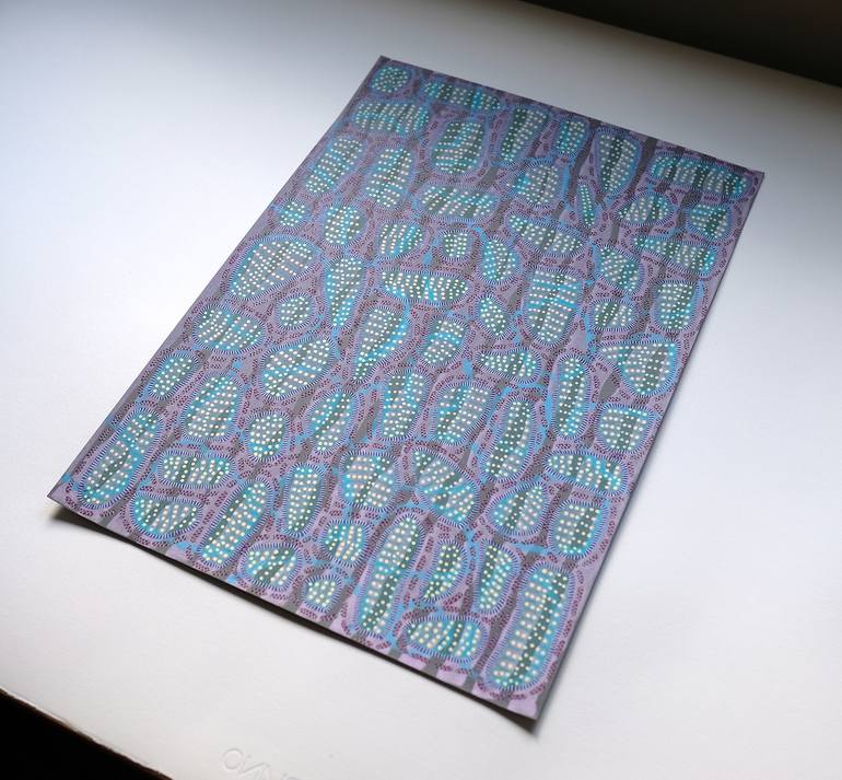 Original Abstract Drawing by Naomi Vona