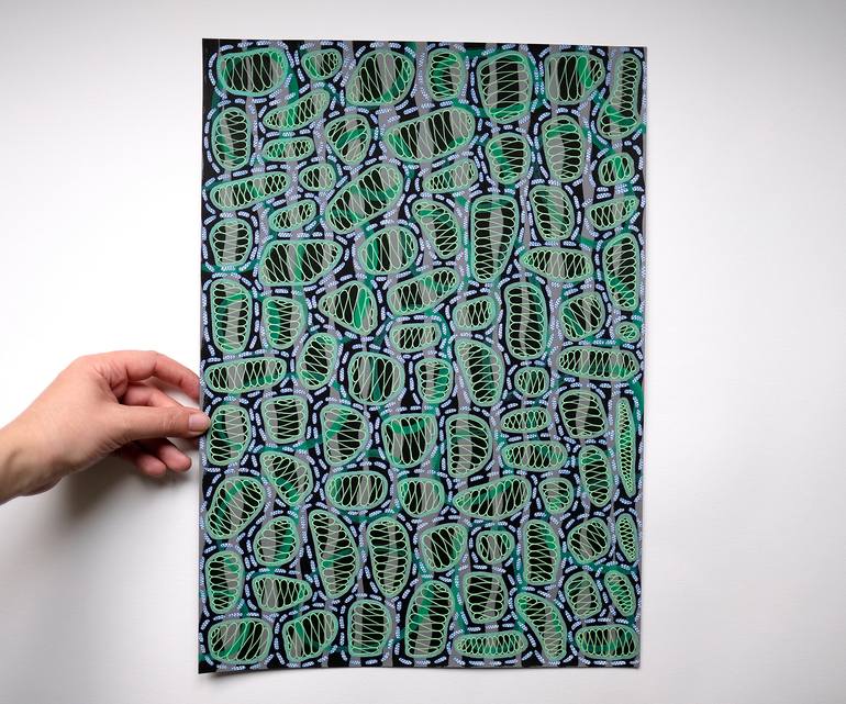Original Abstract Drawing by Naomi Vona