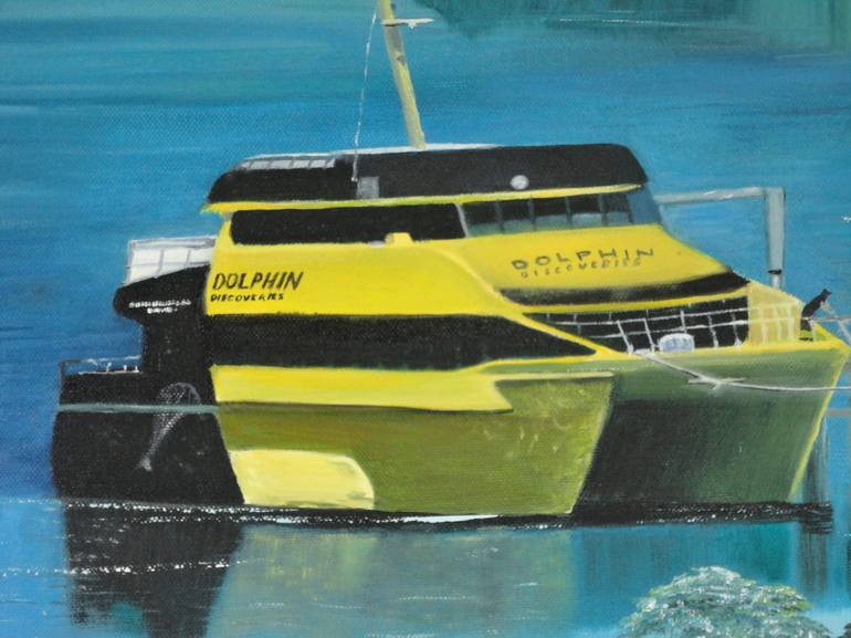 Original Realism Boat Painting by Brian Norton