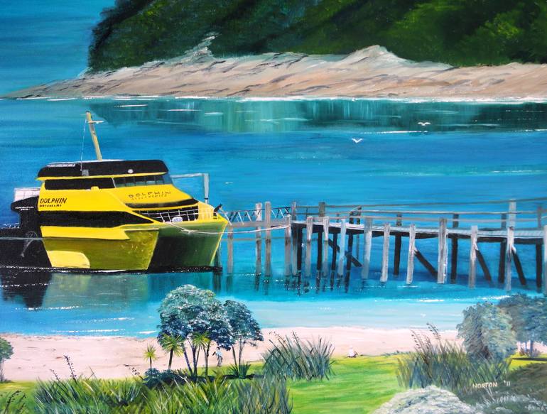Original Realism Boat Painting by Brian Norton