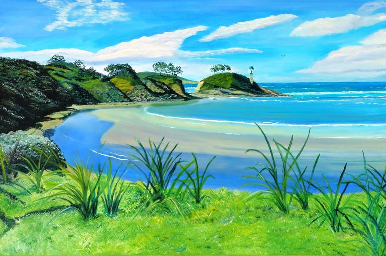 Original Beach Painting by Brian Norton