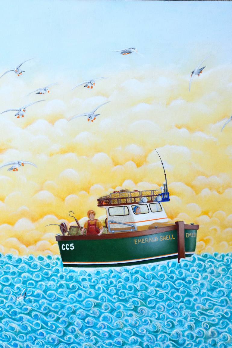 Original Seascape Painting by Jason Zahra
