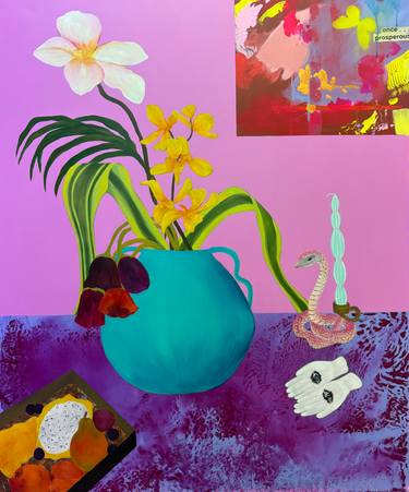 Original Impressionism Still Life Paintings by Dawn Beckles