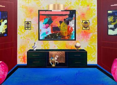 Original Expressionism Interiors Paintings by Dawn Beckles