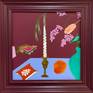 Framed Painting (colour Rouge Noir)