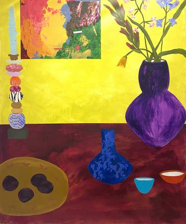 Original Contemporary Still Life Paintings by Dawn Beckles