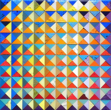 Original Abstract Geometric Paintings by Ben Willis