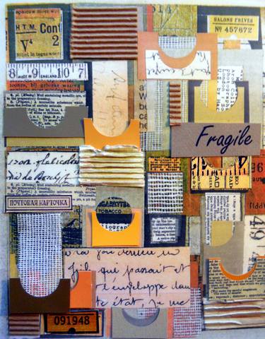 Original Modern Abstract Collage by Holly Lance