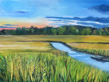 Original Impressionism Landscape Painting by Caroline H Duggan
