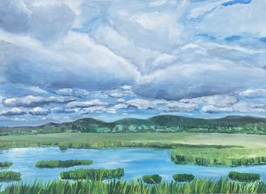 Original Impressionism Landscape Painting by Caroline H Duggan