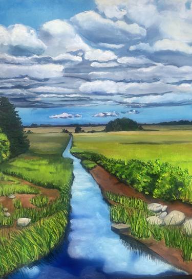 Original Impressionism Landscape Painting by Caroline H Duggan