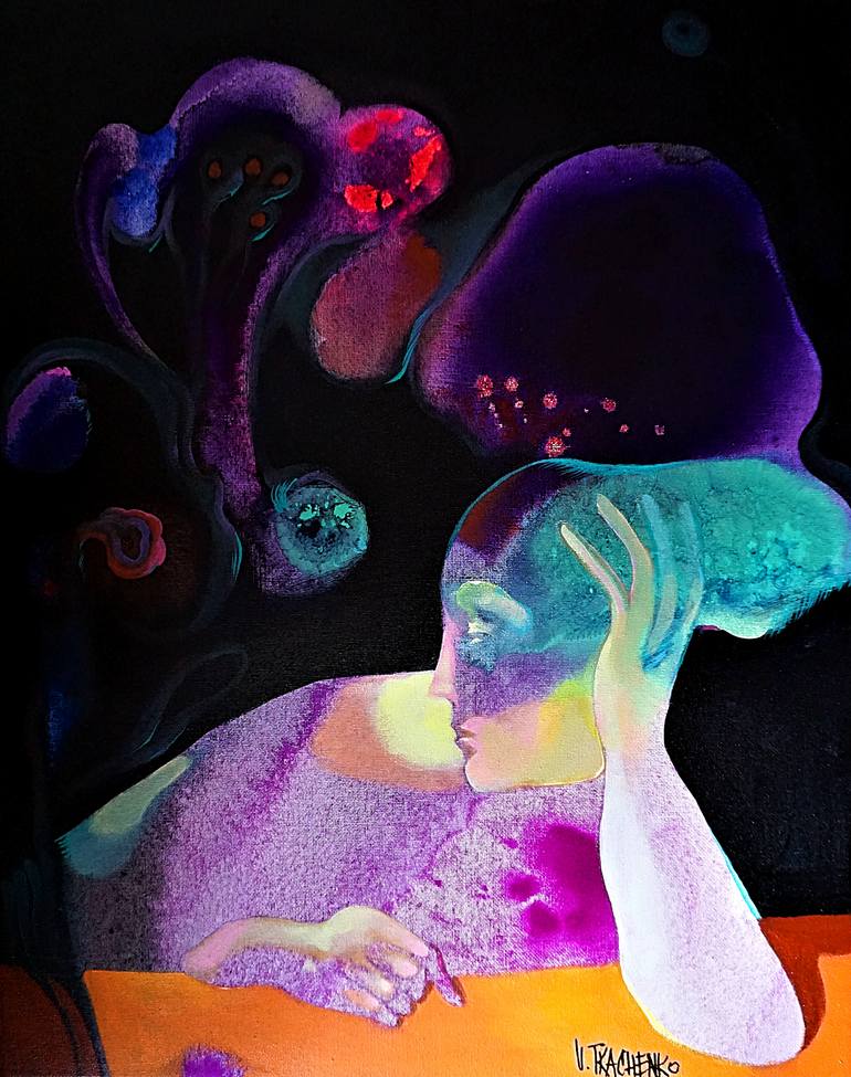 Original Figurative Body Painting by Victor Tkachenko