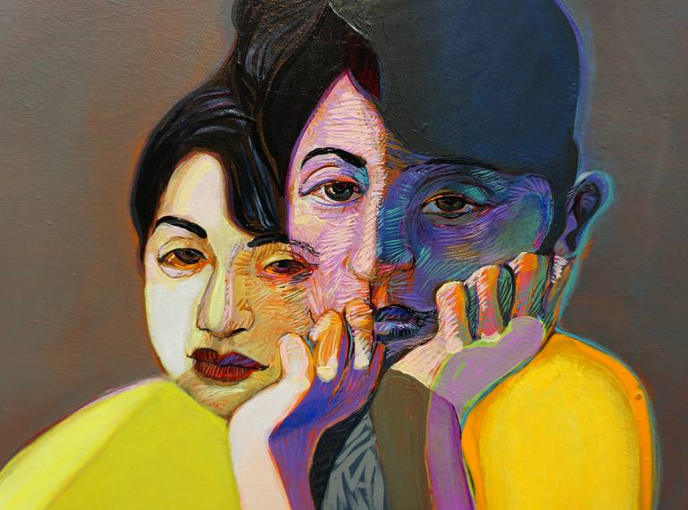 Original Figurative People Painting by Victor Tkachenko