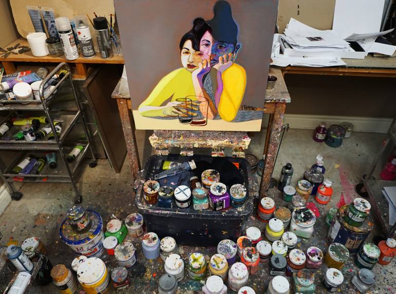 Original Figurative People Painting by Victor Tkachenko