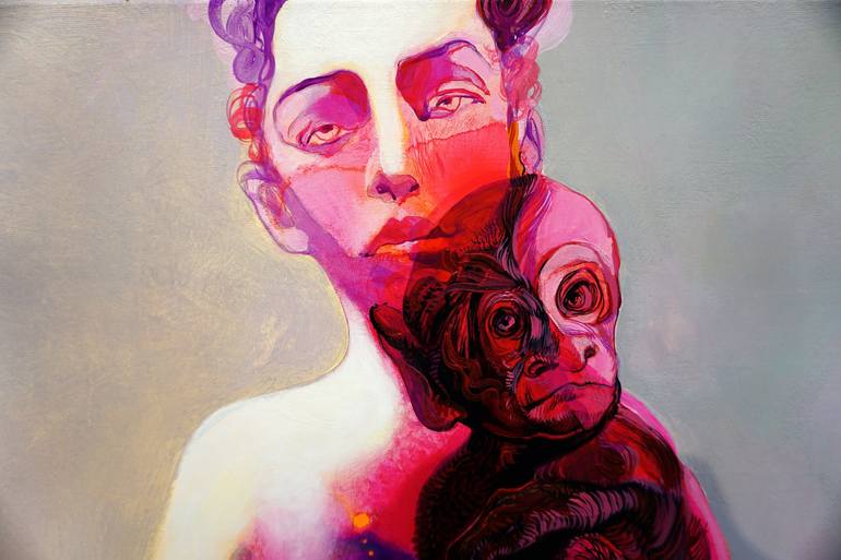 Original Figurative Animal Painting by Victor Tkachenko