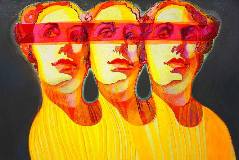 Original Figurative Body Painting by Victor Tkachenko