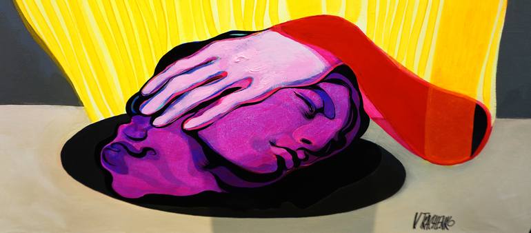 Original Figurative Body Painting by Victor Tkachenko