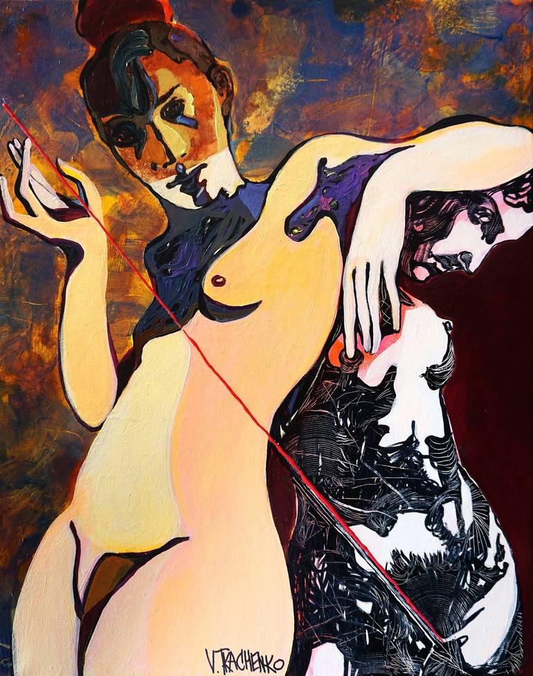 Print of Contemporary Body Paintings by Victor Tkachenko