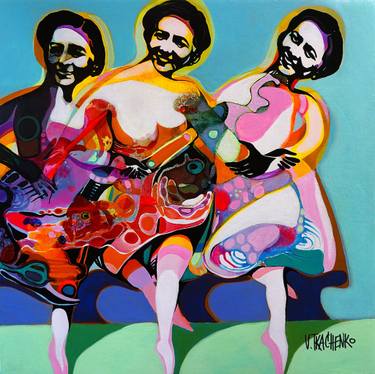 Original Contemporary Music Paintings by Victor Tkachenko