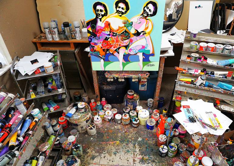 Original Contemporary Music Painting by Victor Tkachenko