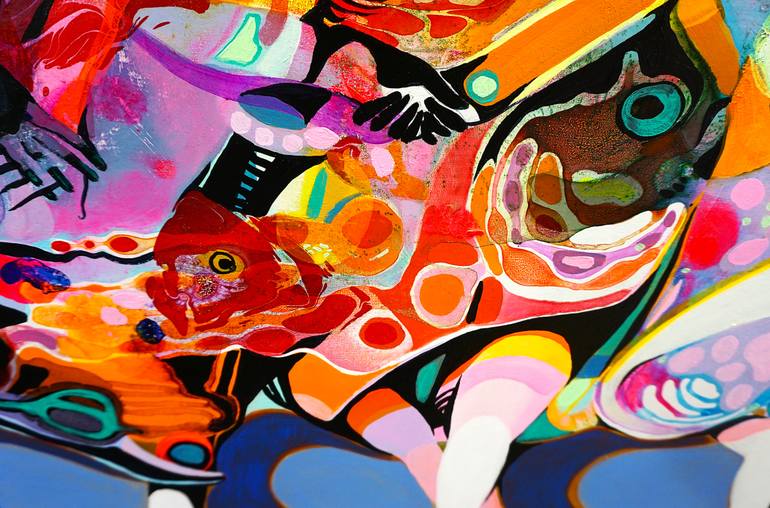 Original Contemporary Music Painting by Victor Tkachenko