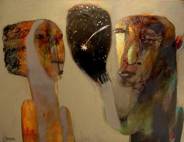 Print of Figurative Family Paintings by Victor Tkachenko