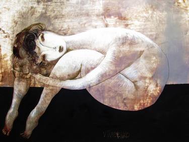 Print of Fine Art Nude Paintings by Victor Tkachenko