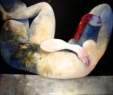 Print of Fine Art Nude Paintings by Victor Tkachenko