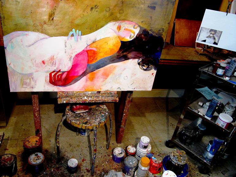 Original Figurative Body Painting by Victor Tkachenko