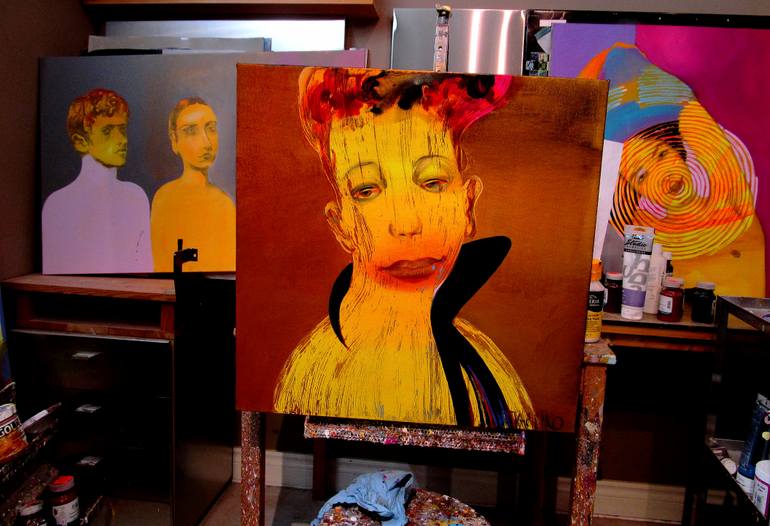 Original Other People Painting by Victor Tkachenko