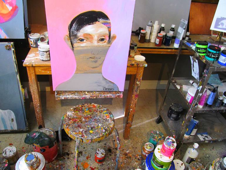 Original Other People Painting by Victor Tkachenko