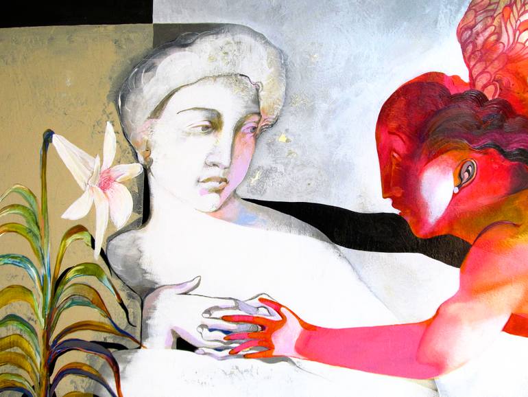 Original Figurative Body Painting by Victor Tkachenko