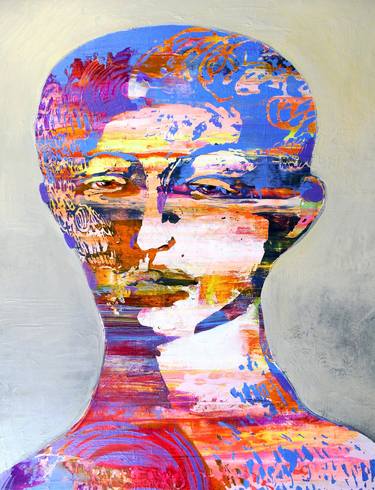 Print of Expressionism Portrait Paintings by Victor Tkachenko